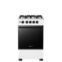 Cocina a gas negro y blanco
