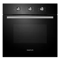 Horno de empotrar eléctrico negro 65 L