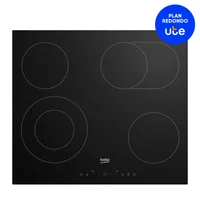 Anafe eléctrico 4 hornallas vitrocerámico 60 cm negro HIC 64403 T