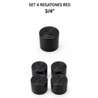 Regatón redondo set de 4 1,91 cm