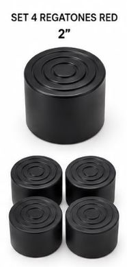 Regat�n redondo set de 4 5,08 cm