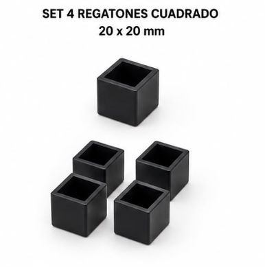 Regat�n cuadrado set de 4 20 x 20 mm