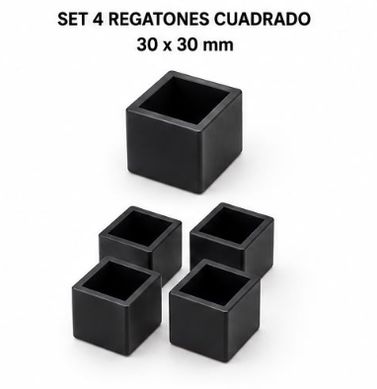 Regat�n cuadrado set de 4 30 x 30 mm