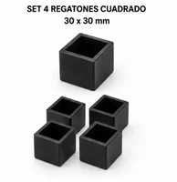 Regatón cuadrado set de 4 30 x 30 mm