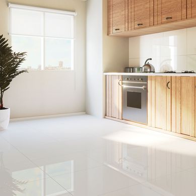 Porcelanato blanco brillante pulido 60x60 cm