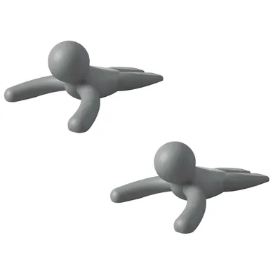 Pack de 2 topes para puerta Buddy gris