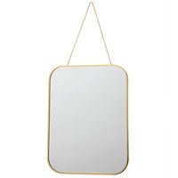 Espejo rectangular 30 x 40 cm dorado