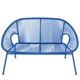 Banco ratan  azul