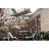 Toldo vela sombra cuadrada gris 3 x 3 m