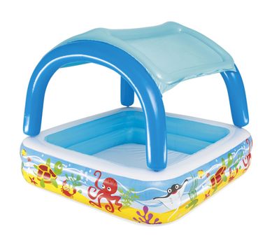 Piscina inflable con techo 140 x 140 x 112 cm