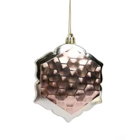 Adorno navideño rosa 10 cm