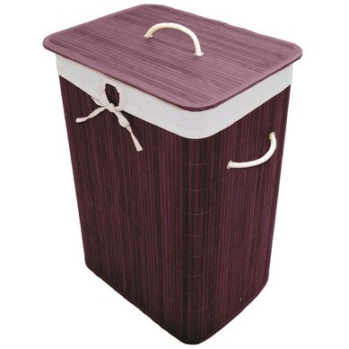 Cesto de ropa Bamb marrn