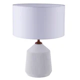 Lámpara de mesa blanca 1 luz E27