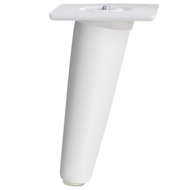 Pata madera c�nica 150 mm blanca inclinada