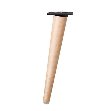 Pata madera c�nica 300 mm natural inclinada