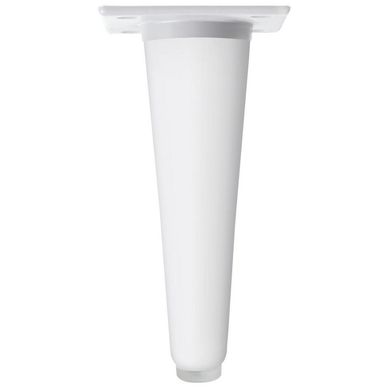 Pata madera c�nica 150 mm blanca recta