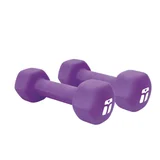 Set por 2 mancuernas de goma 2 kg