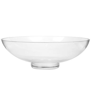 Florero de vidrio Bowl 27.8 cm transparente