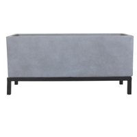 Maceta rectangular gris 70 x 23 x 23 cm