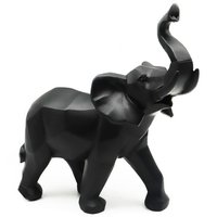Figura decorativa elefante negro 30 cm