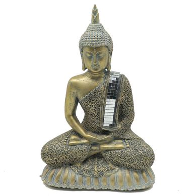 Figura decorativa buda dorado 30.5 cm