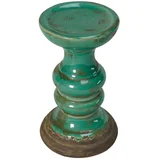 Candelabro Antiguo 11 x 18 cm verde