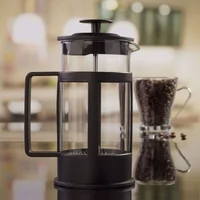 Cafetera manual a presión 350 ml negra