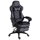Silla gamer negra reclinable lumbar