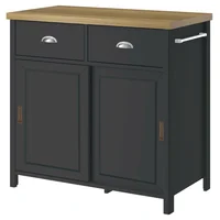 Isla de cocina Texas negra