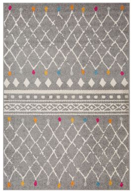 Alfombra decorativa Gilbert grey 160 x 235 cm multicolor