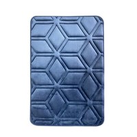 Pack de 2 alfombras de baño Diamon 40 x 60 cm azul
