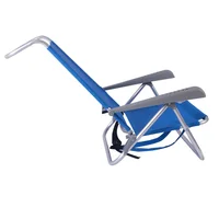 Reposera plegable azul