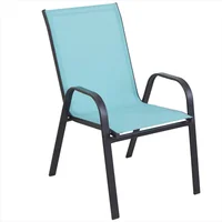 Silla exterior Sling de acero aqua