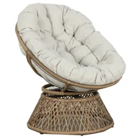 Silla de exterior giratoria gris