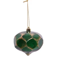 Adorno navideño verde 8 cm