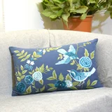 Almohadón decorativo Embro 30 x 50 cm azul