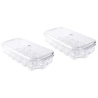 Pack de 2 contenedores para huevos de acrílico