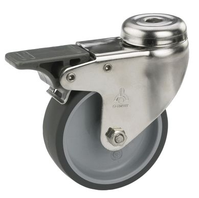 Rueda para mueble de TPE con Freno10-7 cm 40 kg