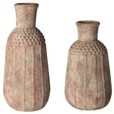 Jarrón de terracota multicolor