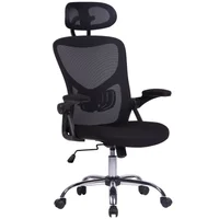Silla de oficina negra regulable