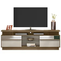 Rack de TV Recife 200 x 36 x 70 cm avellana y blanco