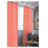 Pack de 2 cortinas de tela 140 x 220 cm naranja