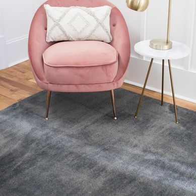 Alfombra decorativa Feel 120 x 170 cm gris oscuro