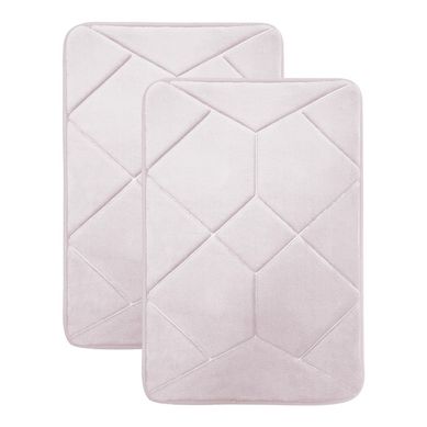 Set de 2 alfombras de ba�o Cosmic 40 x 60 cm rosa