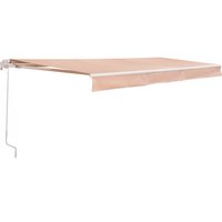 Toldo retráctil 395 x 250 cm beige