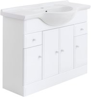 Vanitory a piso Toscana blanco 105 cm