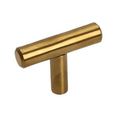 Pomo 12 x 30 mm acero inoxidable oro mate G229