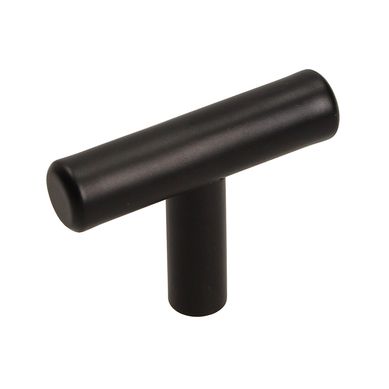 Pomo 12 x 30 mm inoxidable negro mate