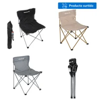 Silla de camping plegable de acero varios colores