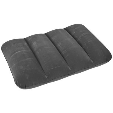 Almohada de viaje inflable gris